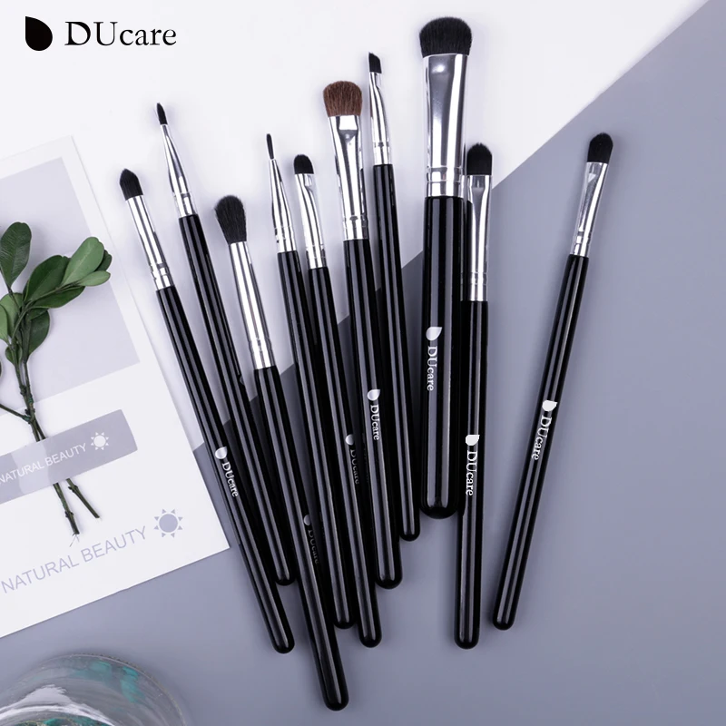 DUcare 10 قطع ظلال العيون فرش للماكياج الجمال الضروري مزج فرشاة ، طخة فرش ، قلم كحل ماكياج فرش DUcare 10 قطع ظلال العيون فرش للماكياج الجمال الضروري مزج فرشاة ، طخة فرش ، قلم كحل ماكياج فرش