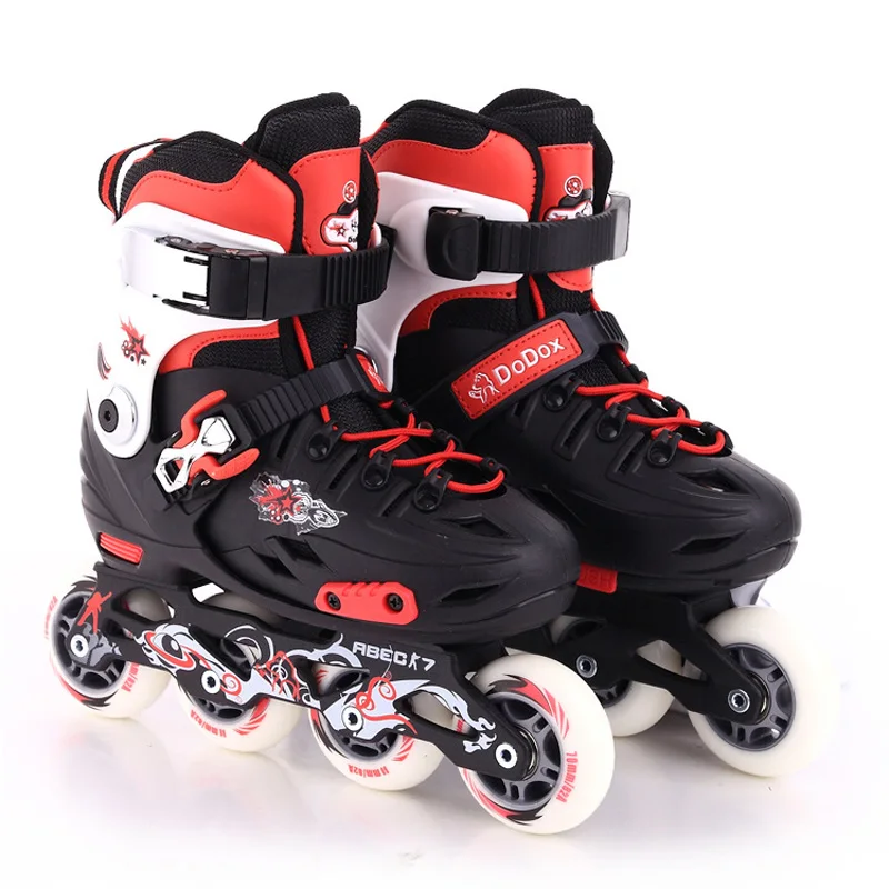 مضمنة الأطفال الاطفال سباق التعرج انزلاق الجليد أحذية التزلج على الجليد قابل للتعديل قابل للغسل PE الألومنيوم سبيكة إطار Patines Adulto مراهق Patins