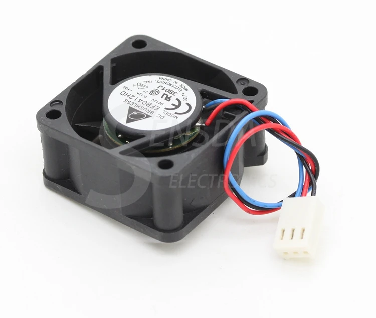 Для delta EFB0412HD 40*40*20 4 см 40 мм 12 В 0.12A 3 контактный выключатель питания 1U Вентилятор