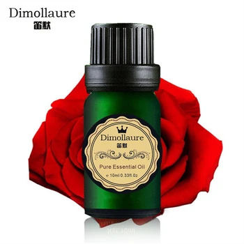 

Dimollaure Rose Essential Oil 10ml Moisturize Whitening Massage oils Facial Skin Care For Fragrance Lamp Humidifier