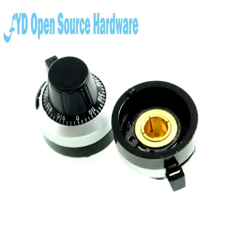 

1pcs 6003 digital potentiometer knob switch knob knob oven electric guitar environmental cycle count knob 3590s