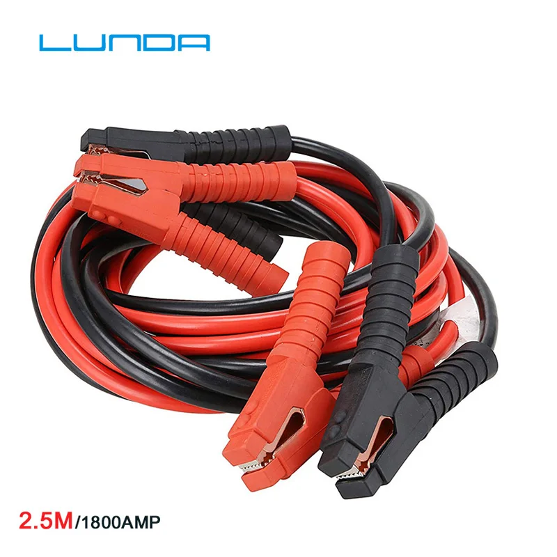 Cables de batería de puente de LUNDA 2 M 500AMP 1000AMP 2,5 M 1800AMP Cable de refuerzo de emergencia para terminales de camión de emergencia lleva Cables de batería de puente de LUNDA 2 M 500AMP 1000AMP 2,5 M 1800AMP Cable de refuerzo de emergencia para terminales de camión de emergencia lleva