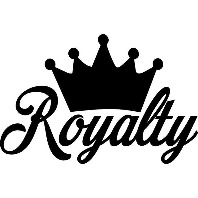 The Crown Logo King Royalty Vinyl Sticker 