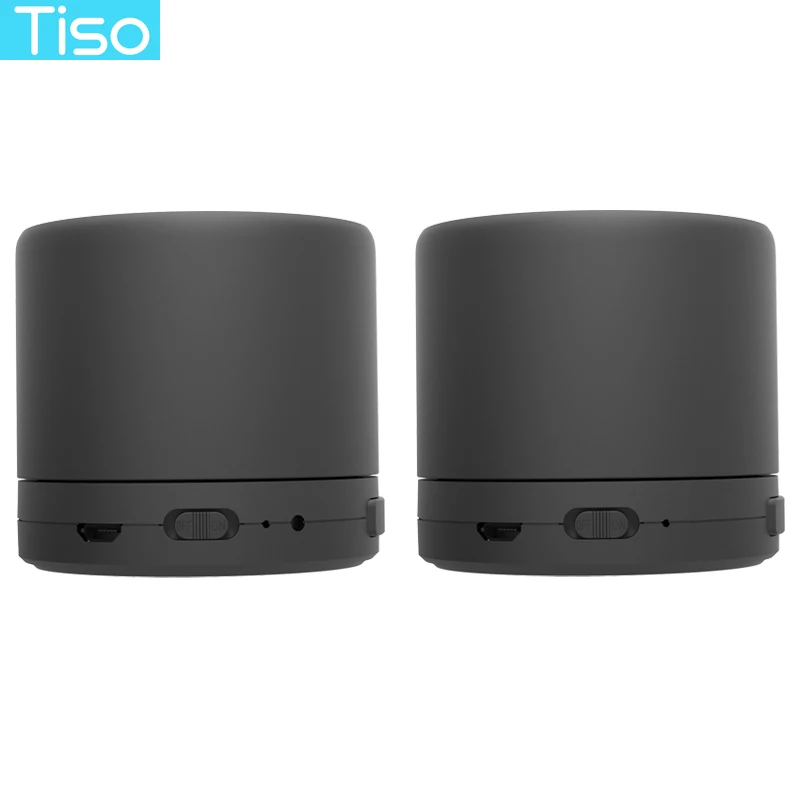 Tiso 10 Вт TWS true беспроводной 3D стерео Bluetooth V4.2 колонки с супербасами металлическая миниатюрная переносная Колонка TF карта AUX с м