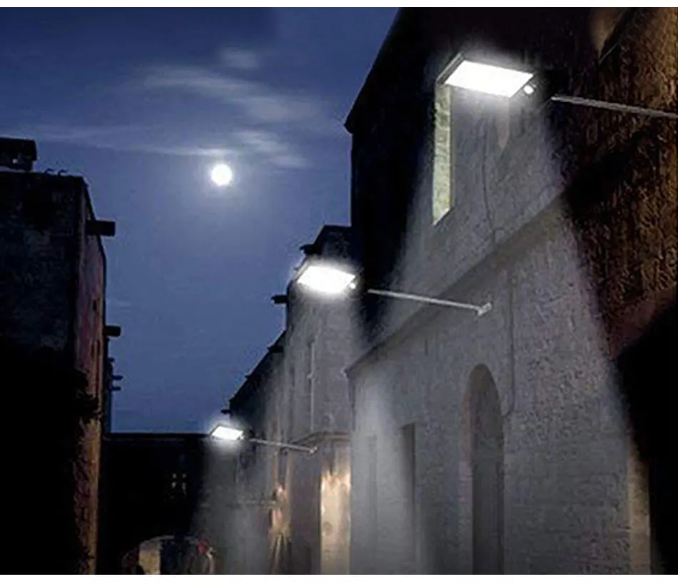 Poderoso ao ar Sensor de Movimento à Prova Painel de Luminária Luz da Parede Regulável Livre Lâmpadas Solares Jardim d' Água Controlador Esgrima 6 v 2.5 w 18 Lâmpadas solares