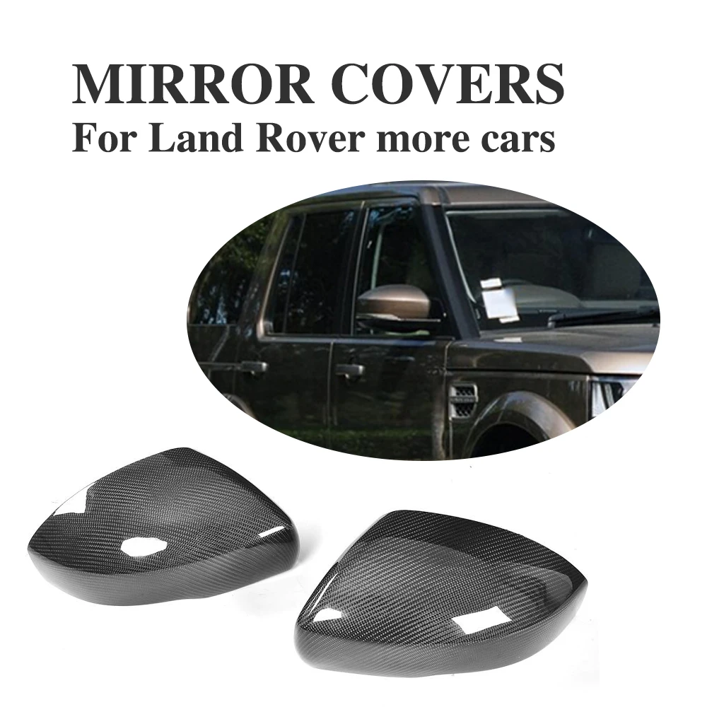 

Carbon Fiber Side Door Rearview Mirror Caps Covers Replacement Type for Land Rover Range Sport / Range Rover Vouge 2014-17