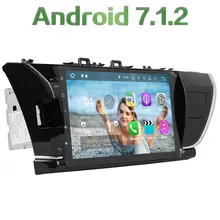 Android 7.1.2 Quad Core 2 Din 10.1” 2GB RAM new UI CAR dvd gps radio video player for Toyota Corolla 2014 2015 LHD