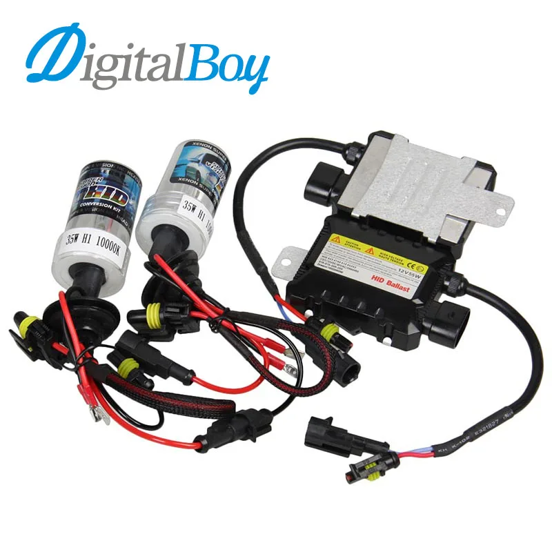 Slim DC 35W HID Ballast Kit H1 Xenon Bulb 35W Lights Kit 4300K 6000K