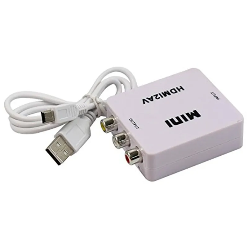  HDMI a AV Composito RCA CVBS Video Audio Convertitore di Segnale Per TV PS3 PS4 VIDEOREGISTRATORE V