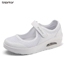 SWYIVY 41 42 летняя прогулочная обувь женские кроссовки черные осенние спортивные туфли женские сникерсы на платформе