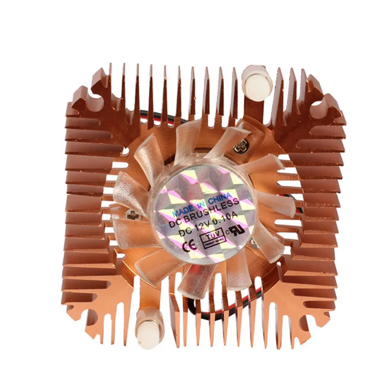 

New Hot 55mm Cooler Cooling Fan for CPU VGA Video Card Bronze Mini Professional E2shopping