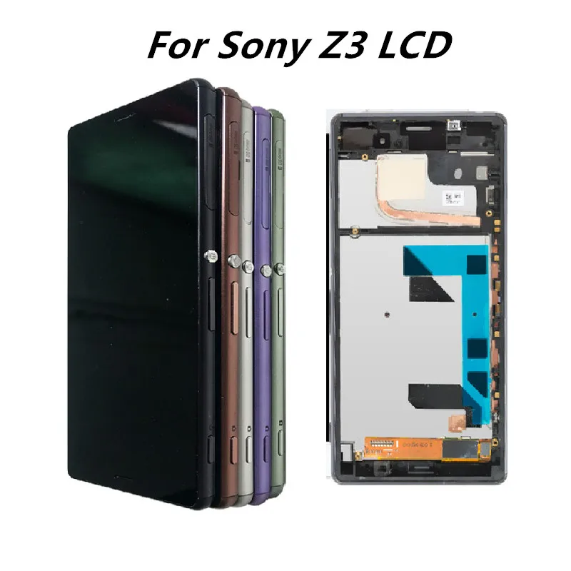 

5.2" LCD For SONY Xperia Z3 Display Touch Screen with Frame For SONY Xperia Z3 Dual LCD D6603 D6633 D6653 L55T D6683 D6616 LCD