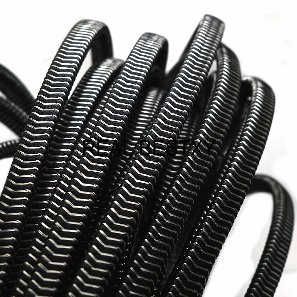 

REAL BESTXY 1m/lot 11*6.20mm flat cords for bracelets bangle making nylon rope wide cords with steel wire diy jewelry accessory