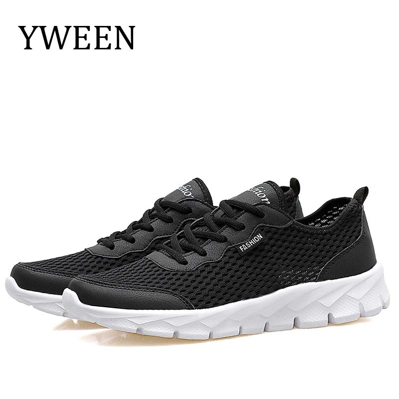 

YWEEN Summer Sneakers Men Shoes Breathable Fashion Mesh Casual Shoes Men Women Mesh Shoes Big Plus Size 36-48