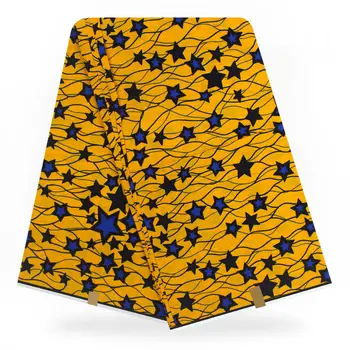 

2019 African porpular design guaranteed dutch wax fabric for wedding dress h190107s