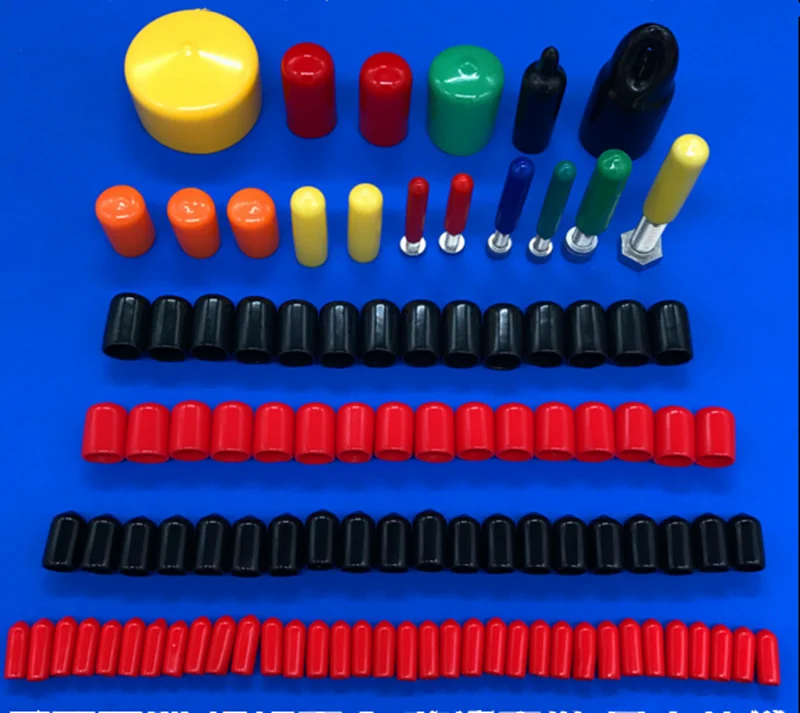 

Free shipping 100 PCS End cap PVC Plastic Cable wire thread cover vinyl End cap PVC rubber steel pole tube pipe protecting water