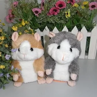 

plush mimicry hamster early learning toy recording animal plush toy Russian hamsters, can repeat any language, yellow or grey