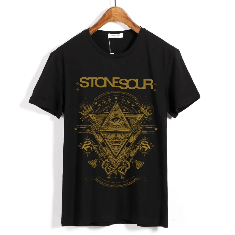 Stone Sour иллюстрации тайна в роковом стиле мужская рубашка Hardrock heavy Metal хлопок скейтборд по индивидуальному заказу в стиле Харадзюку