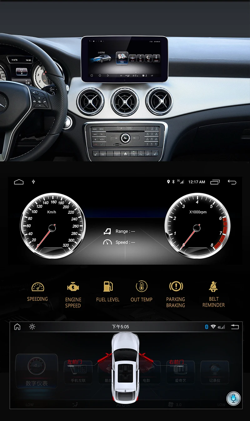 Top NVTECH Android Multimedia Navigation GPS BT For Mecerdes Benz CLASS CLS Radio Dashboard DVD Player 9.33" Original style 7