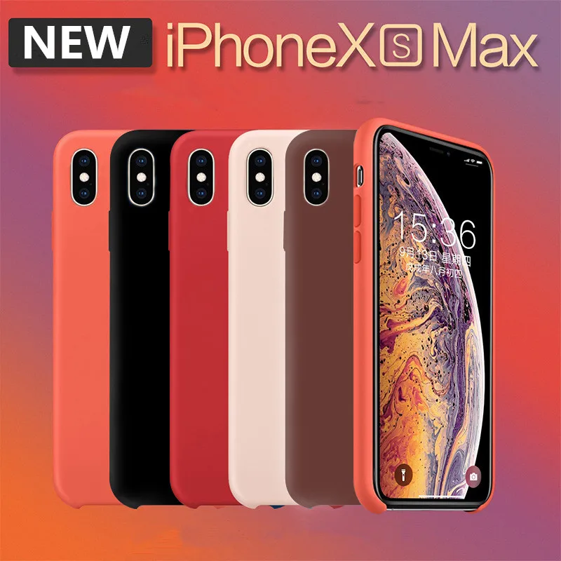 Applicable Official Iphonexsmax Mobile Phone Shell All Inclusive Color 8plus Liquid Silicone Apple Xr Case |