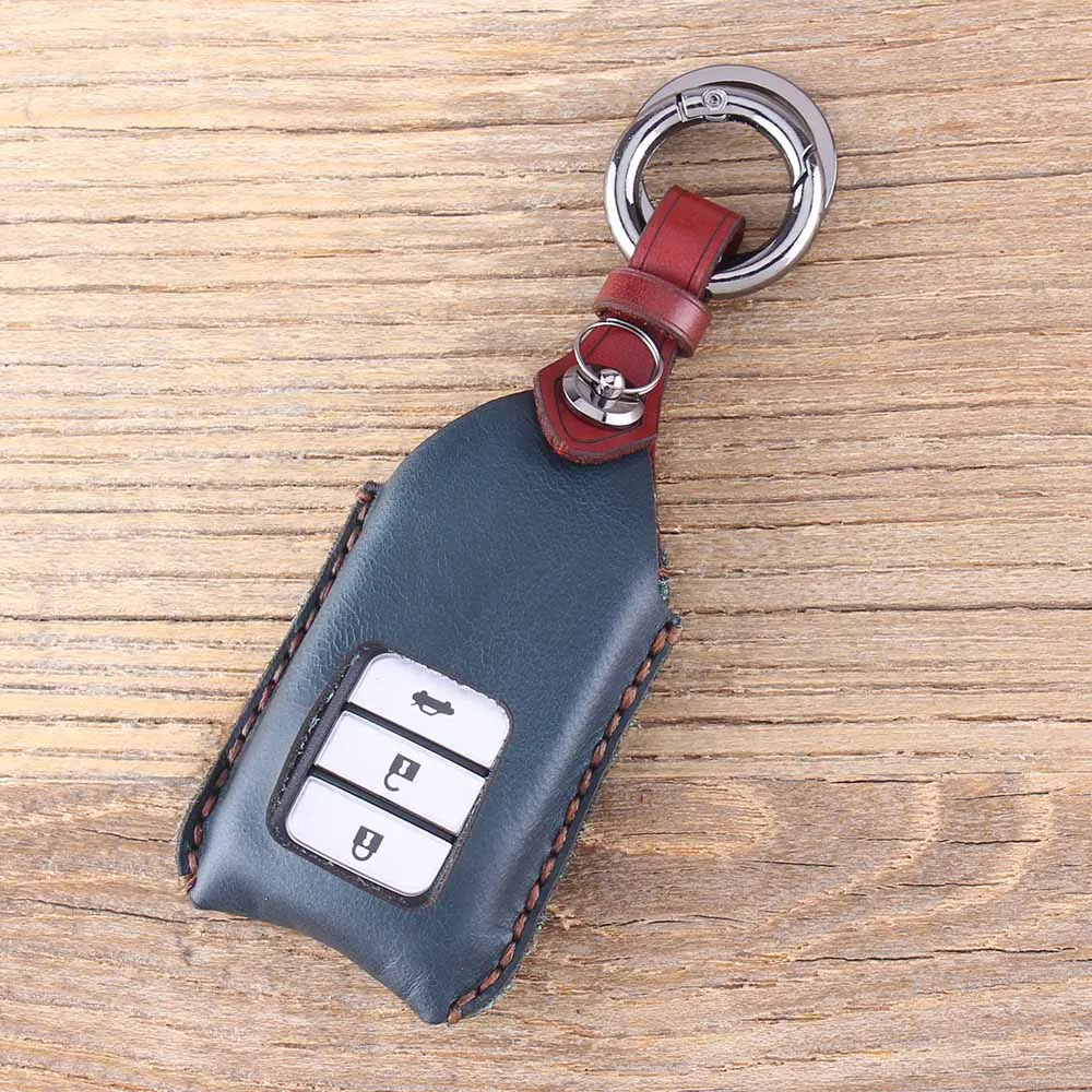 Брелок KEYYOU из натуральной кожи с 3 кнопками чехол для бумажника брелок Honda Fit Jazz