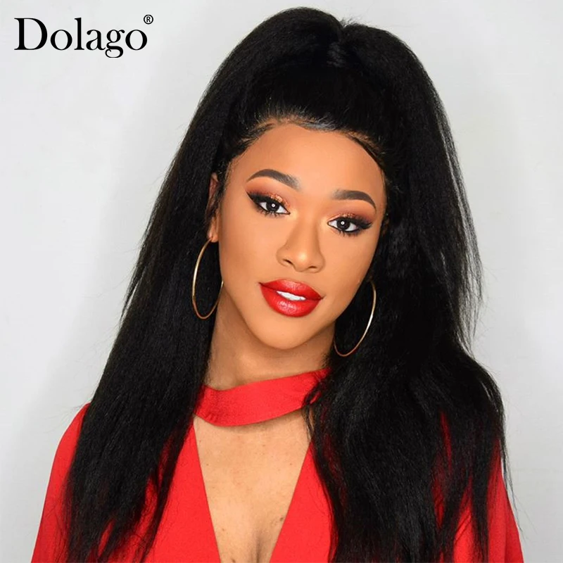 Aliexpress.com : Buy Kinky Straight Lace Front Wig For ...