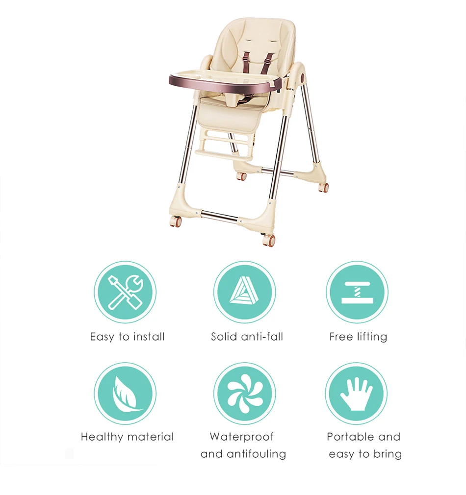 Многофункциональный Детский Стульчик для кормления Портативный младенческой столовой регулируемый по высоте стол детские стол-стулья стульчик для кормления сиденье легкого складывания