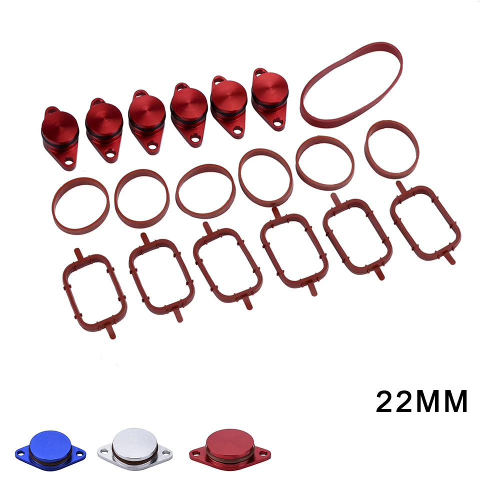 6X22 мм дизельный закрученный заслонки заготовок Ремонтный комплект с коллекторными прокладками для BMW Swirl лоскут заглушки впускного коллектора прокладки набор