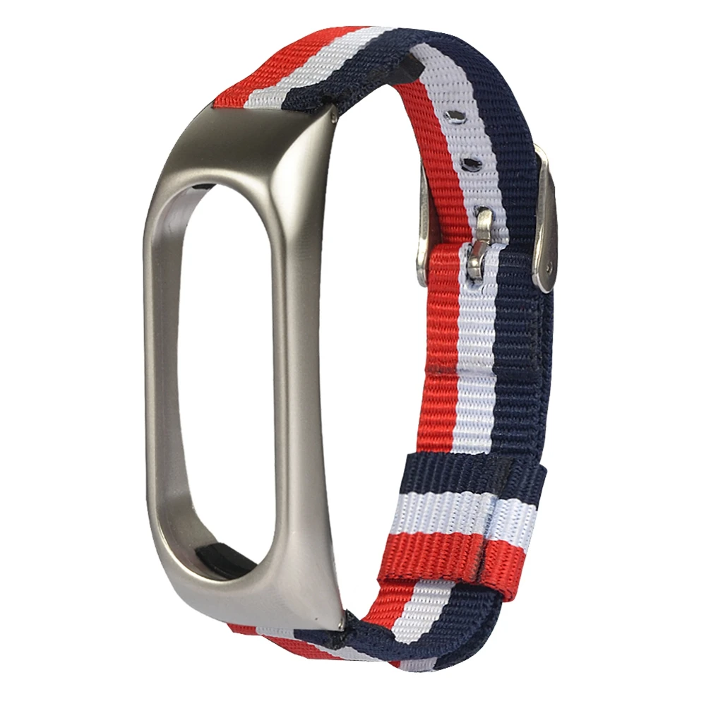 Mi band 3 4 Nylon Strap Bracelet Sports Canvas metal Case Replacement Wristband Belt for Miband 2 Accessories Mi band 3 Correa
