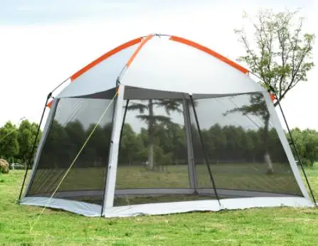 

High Quality Single Layer 5-8Person Family Party Gardon Beach Camping Tent Gazebo Sun shelter Pergola Mosquito Net 2Colors