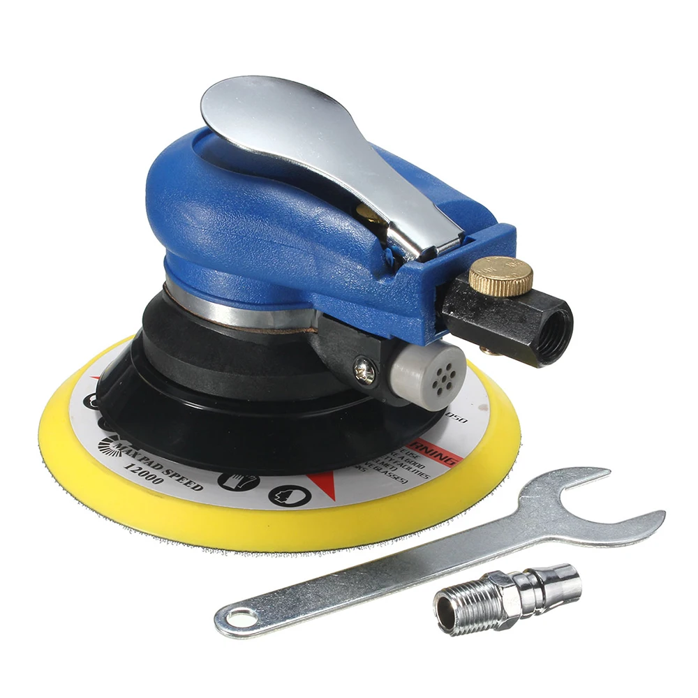 

High Quality 6" 10000RPM Pneumatic Sander Air Random Orbital Palm Sander Polisher Auto Body Orbit DA Sanding Power Tools