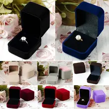 Rinhoo 1 шт. красочные квадратные/в форме сердца кольца Лебедь бархат и бумажные коробки ювелирных изделий подарочные коробки для свадьбы помолвки