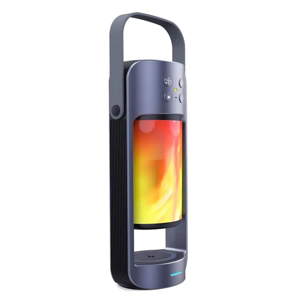 

3-in-1 Bluetooth Speaker LED Light Wireless Charger Support TF Card USB