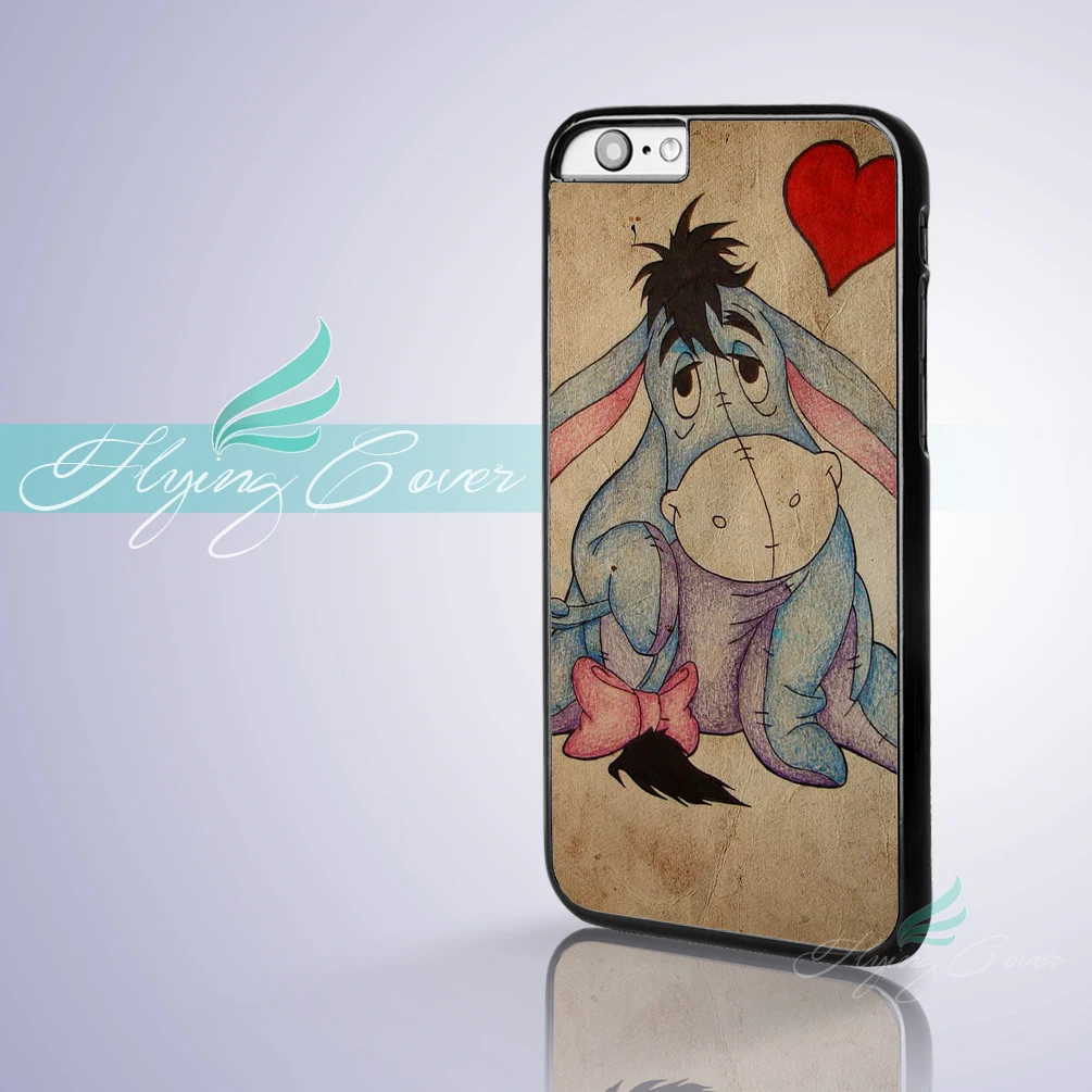 Coque Cartoon Eeyore Fundas Capa Phone Cases for iPhone X 8 8Plus 7 6