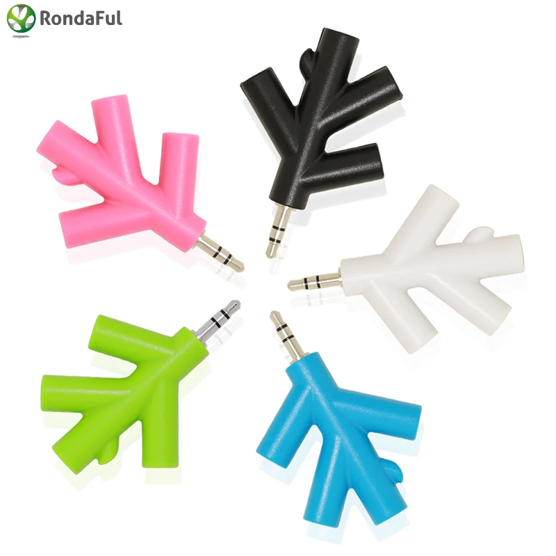 

3.5mm 4 Port Aux Multi Headphone Audio Splitter Lead Adapter Converter 1 Male to 2 3 4 Female Cable Headphone Jack Splitter