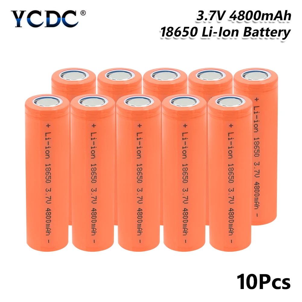 18650 Батарея 3,7 V 4800mAh литий-ионная литиевая аккумуляторная батарея с высоким разрядом большой ток батарея для фонарика фонарь