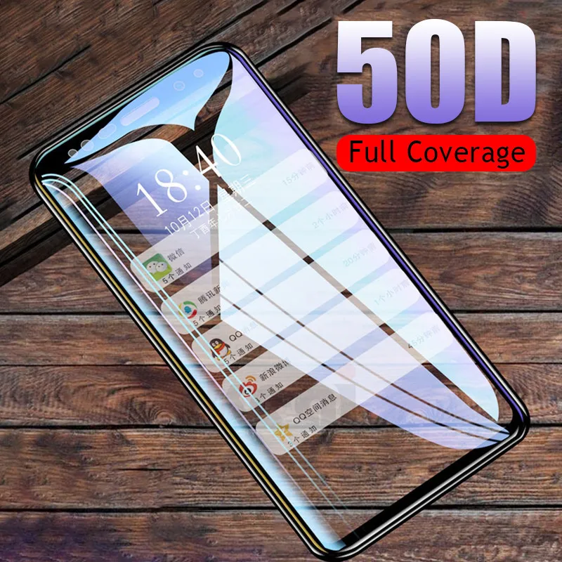 50D Full Curved Tempered Glass For Samsung Galaxy S9 S8 Plus Note 9 8 Screen Protector For Samsung S7 S6 Edge S9 Protective Film
