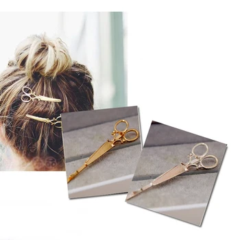 

1PC Creative Scissors Shape Women Lady Girls Hair Clip Delicate Hair Pin Hair Barrette Hair Accessories Decorations
