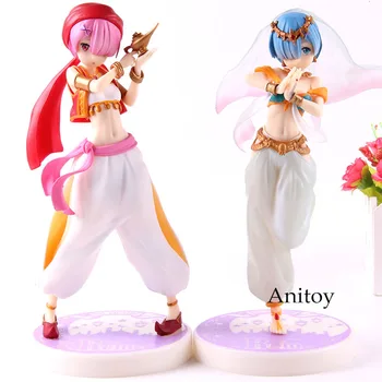 

Anime Re:Zero Starting Life in Another World Rem Ram Aladdin In Arabian Night Ver. Action Figure PVC Collectible Model Toys