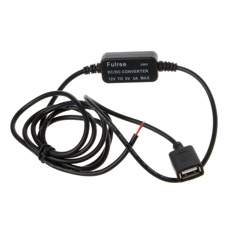 

Car Charger USB Female Plug 12V to 5V 3A Power Supply Converter For PDA DVR Camcorder New ping