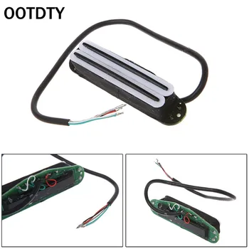 

OOTDTY Guitar Pickup mini Dual Rail Coil Humbucker For ST TL 6 String