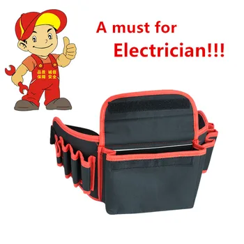 

Electrical Tool Kit Electrician Waterproof Pouch Tool Bag Pocket Belt Holder Work Professional Store