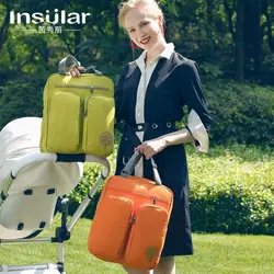 Островная детские пеленки сумка-рюкзак Водонепроницаемый коляска мешок для инвалидного кресла коляска моды мать для беременных смена
