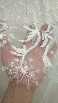 

nice looking SYJ-1112 embroidery tulle mesh lace fabric with good quality for party dress