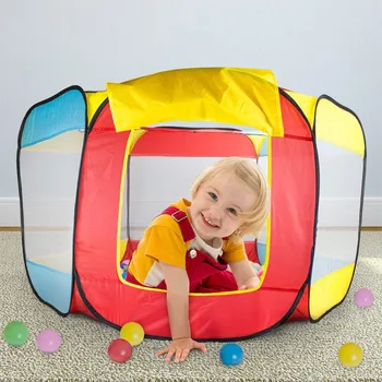 

New Fun Kids Playing House Pool Ocean Ball Pool Pit Foldable Hideaway Tent Play Hut Game Baby Toys Play Tent Kids Birthday Gift