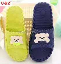 Household cartoon slippers non-slip bathroom slippers summer female/male cute Flip Flops,couple indoor bath slippers for lovers