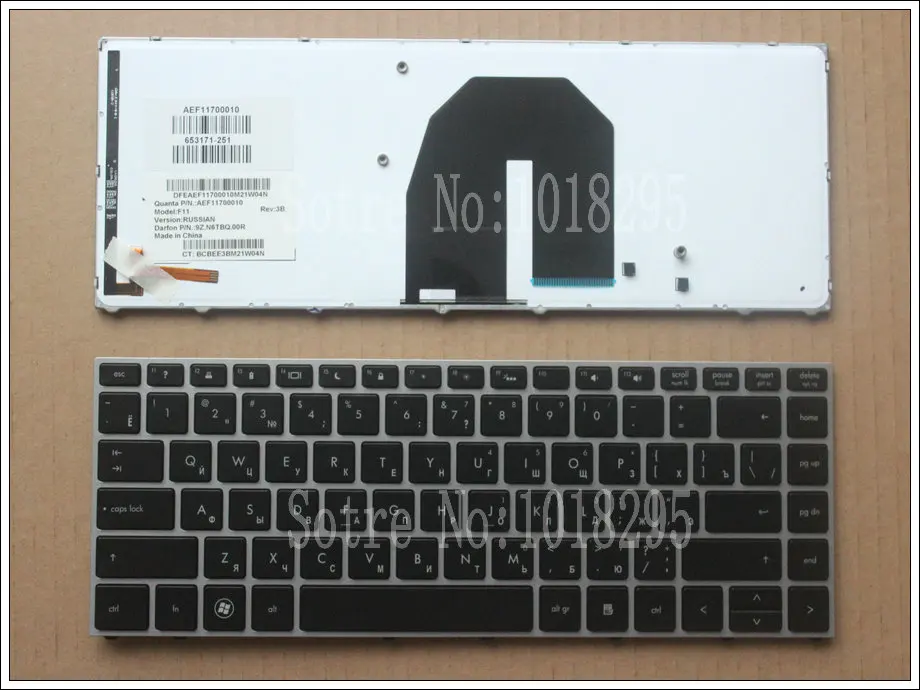 NEW RU Russian keyboard for HP ProBook 5330 5330M with silver frame backlit MODEL F11 Laptop | Компьютеры и офис