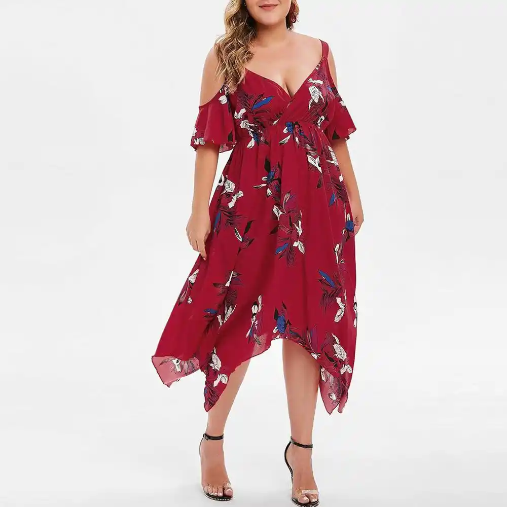 New Maxi Dress Women Boho Plus Size Chiffon Beach Dresses Off New Maxi Dress Women Boho Plus Size