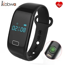 KOBWA Bt4.0 Smartband Браслет Монитор Сердечного ритма Деятельности Фитнес-Трекер Bluetooth Браслет Сердце Для Ios Android Смартфон