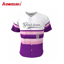 Kawasaki Brand Custom Men Women Baseball Jersey Shirt Breathable Stripes Unisex kids Softball jerseys Top Team Clothing